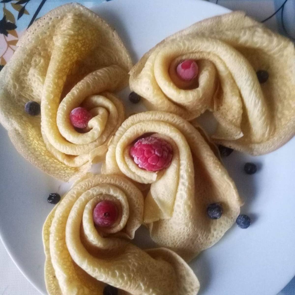 Красивое украшение блинов