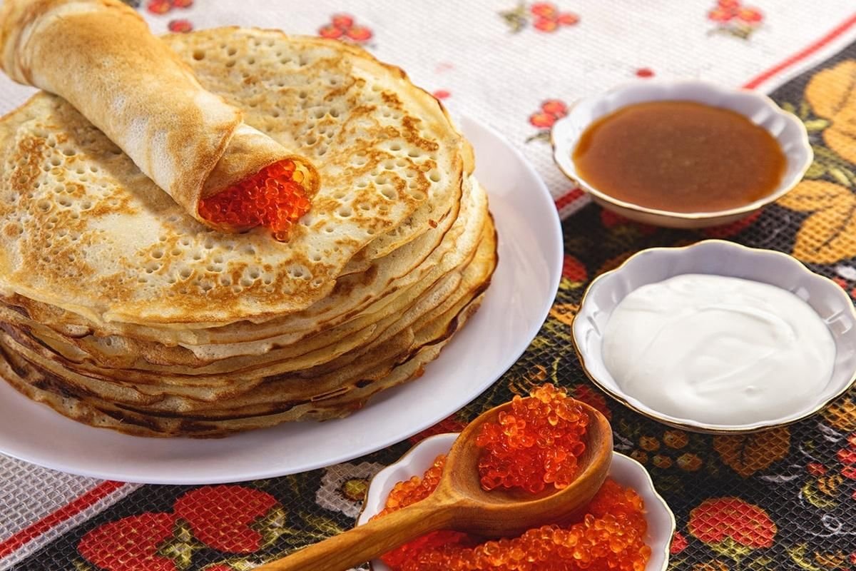 Блины с медом