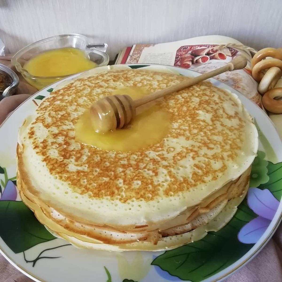 Блины на прозрачном фоне