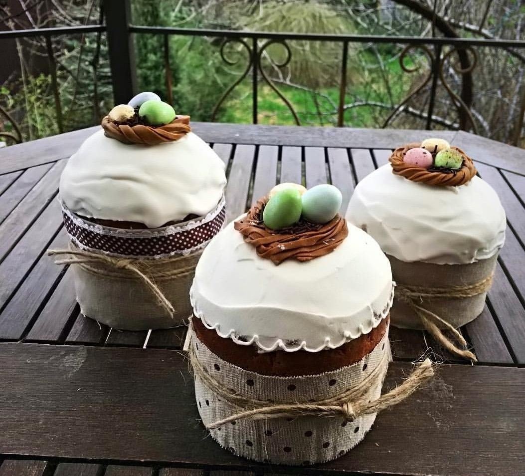 Украшение пасхальных куличей