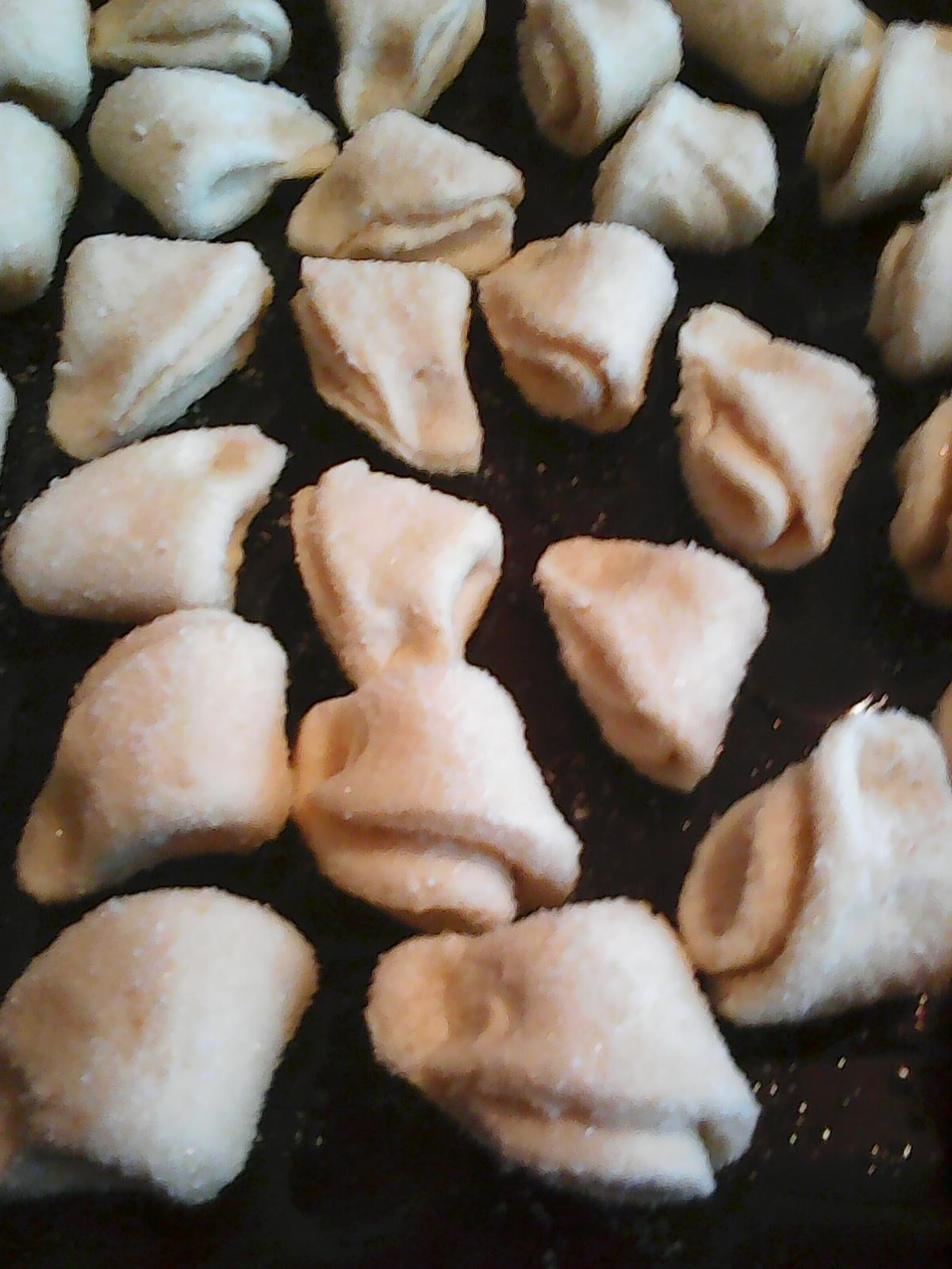 Печенье ушки с творогом