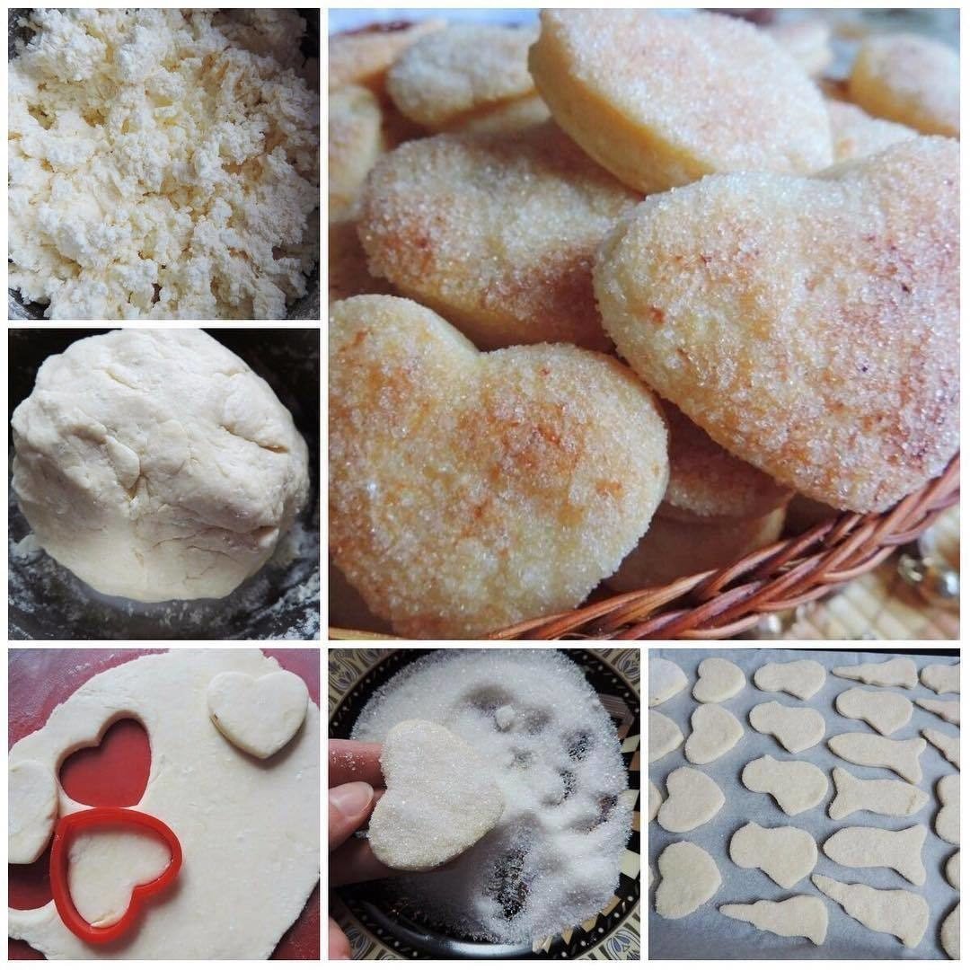 Творожное печенье слойка