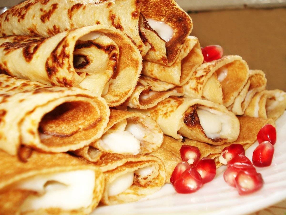 Красивые блины на Масленицу