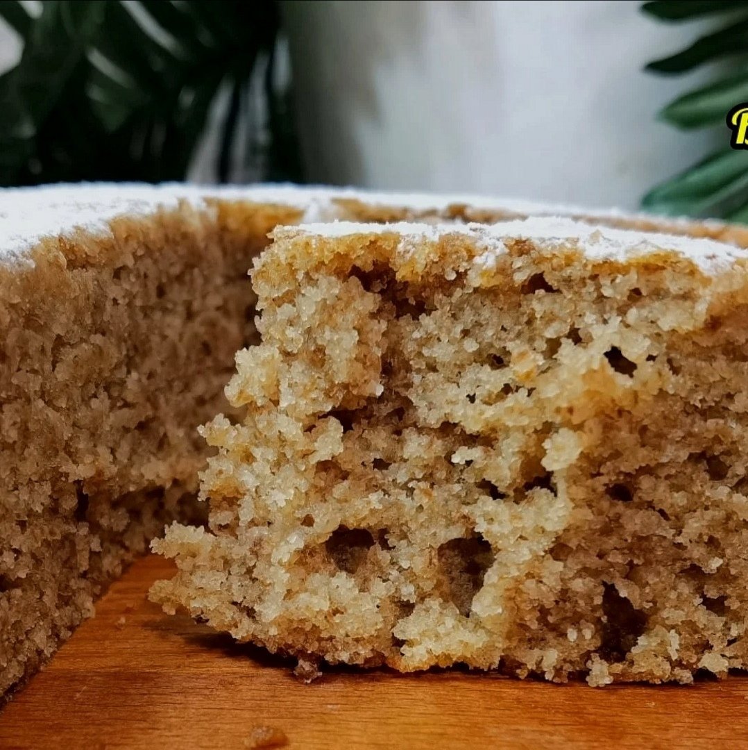 Насыпной пирог постный с яблоками