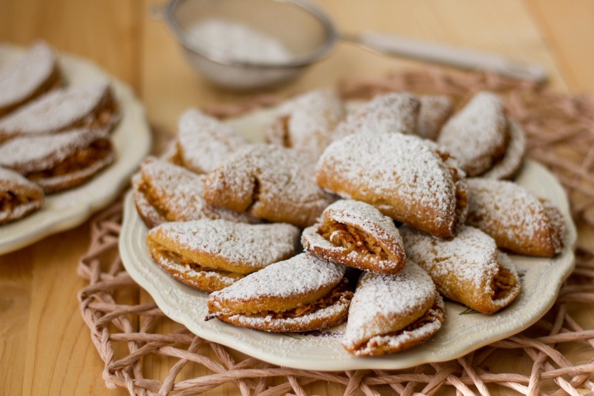 Творожное печенье с яблоками