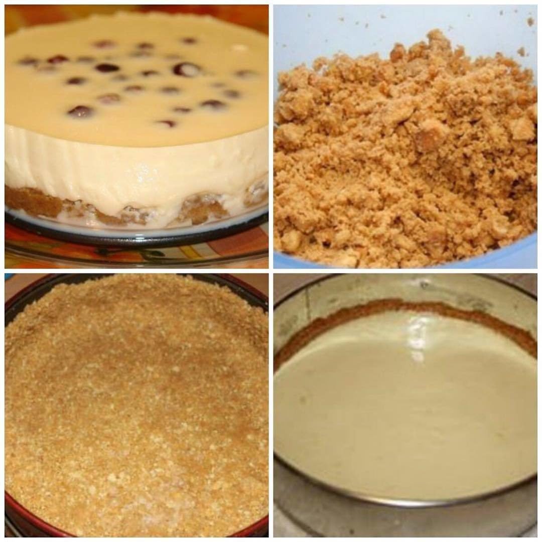 Торт с варёной сгущёнкой и грецкими орехами
