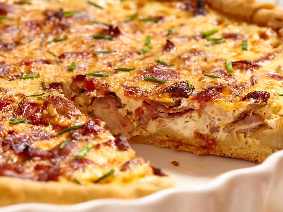 Сырный пирог с картофельной корочкой