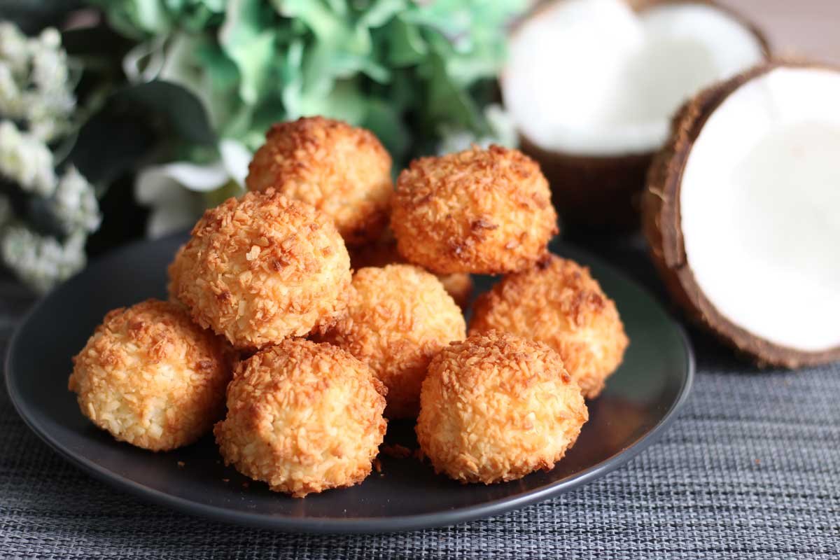 Печенье кукис с кокосовой стружкой