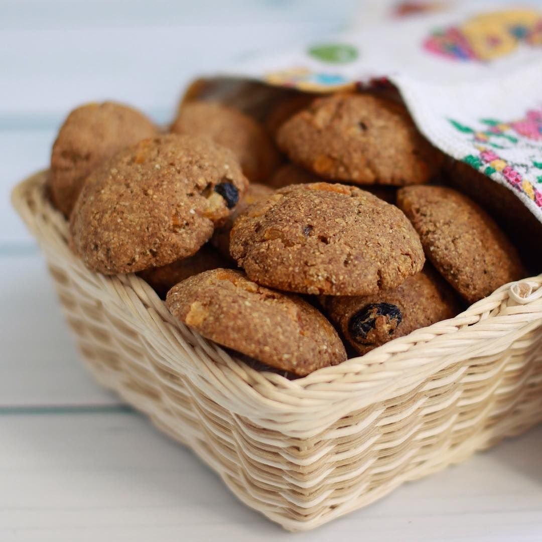 Овсяные печеньки круглые