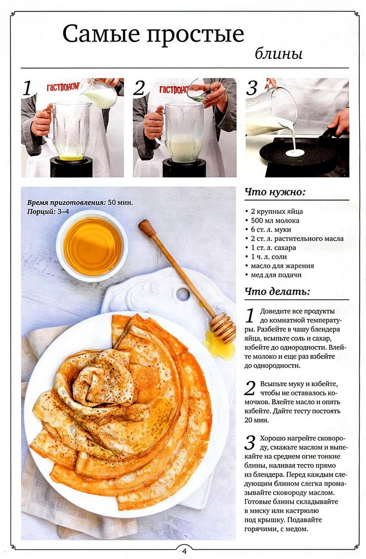 Самый простой рецепт блинов