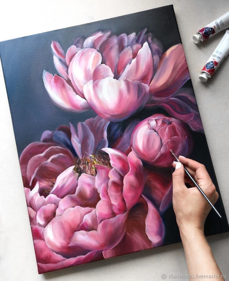 Simple Style Flower Art Painting