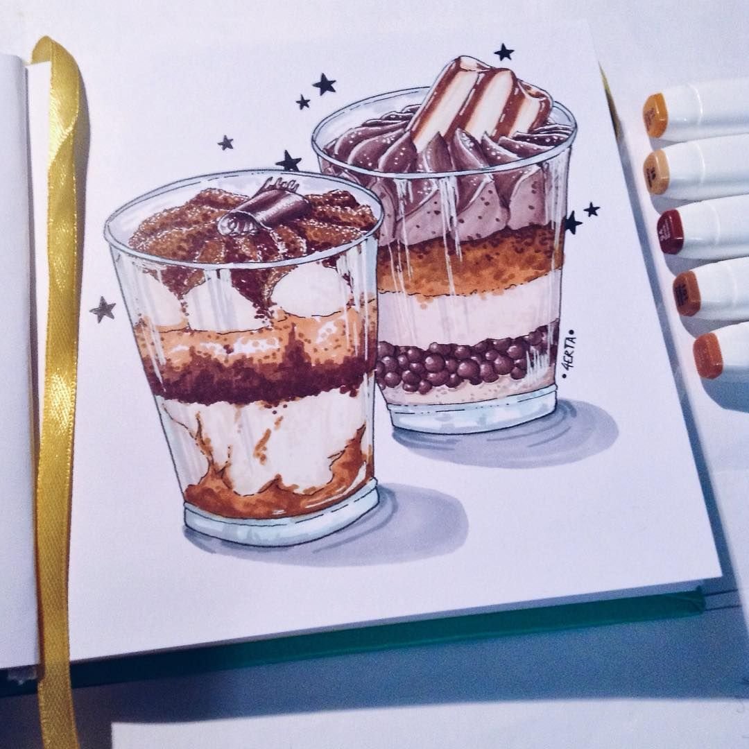 Десерты маркерами