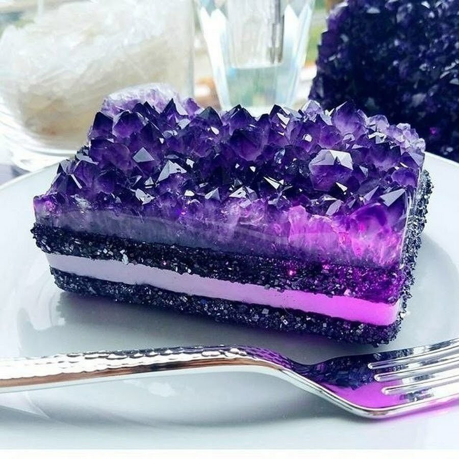 Лавандовый капкейк