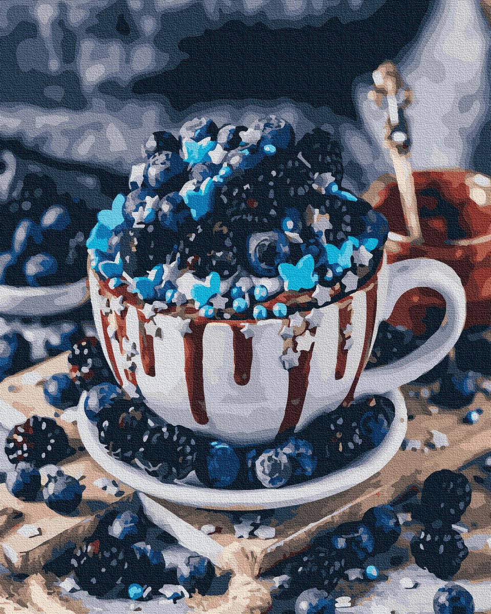 Черничный капкейк