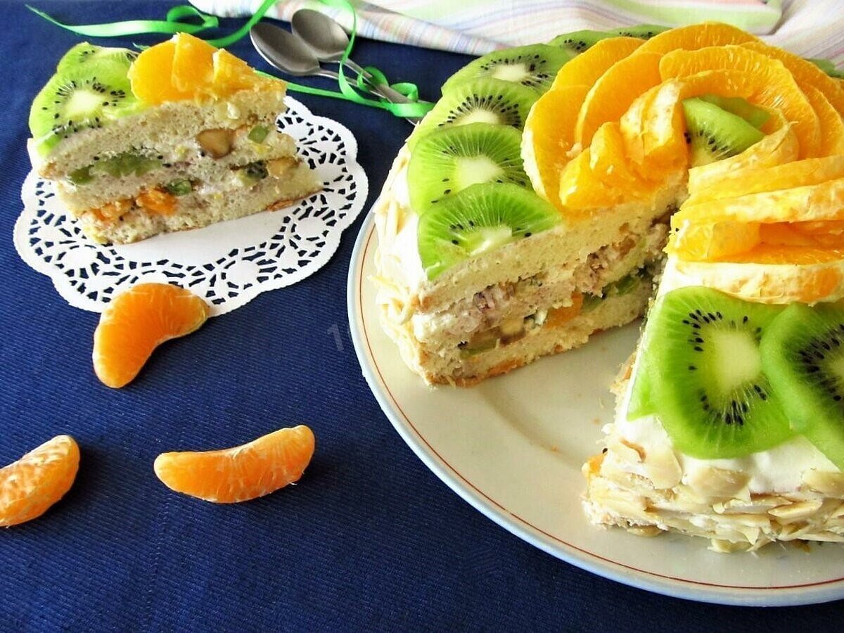 ЖЕЛЕЙНЫЙ торт с киви