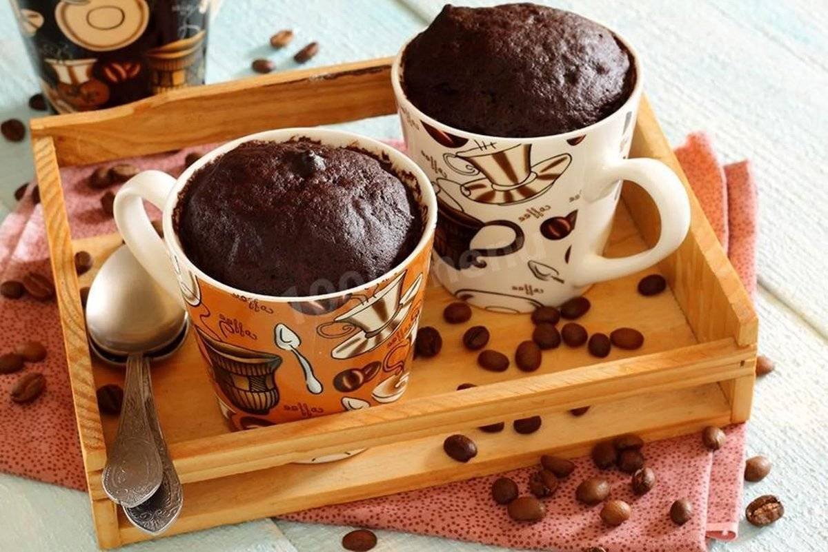 Шоколадный кекс в кружке