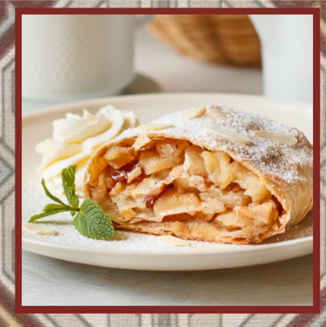 Песочный штрудель с яблоками