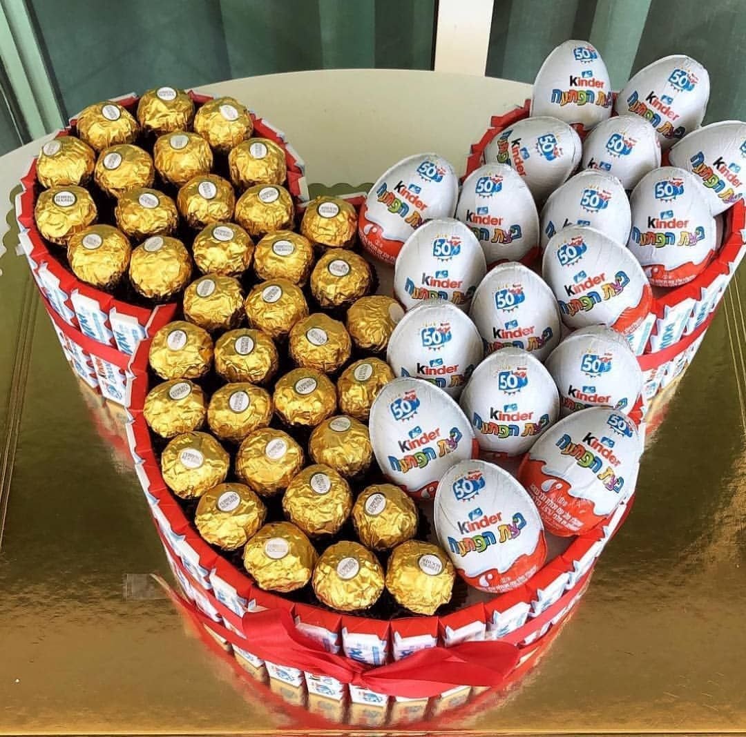 Подарок из конфет для девочки