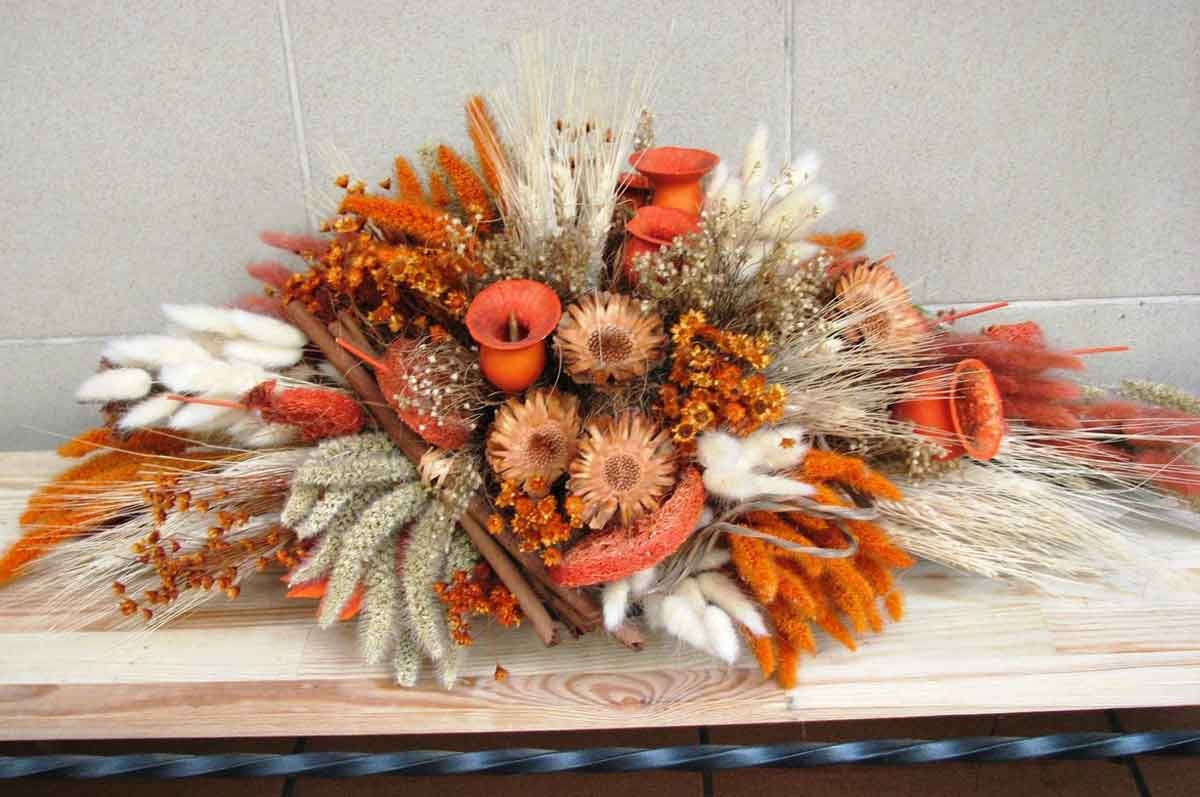 Осенний букет с колосками