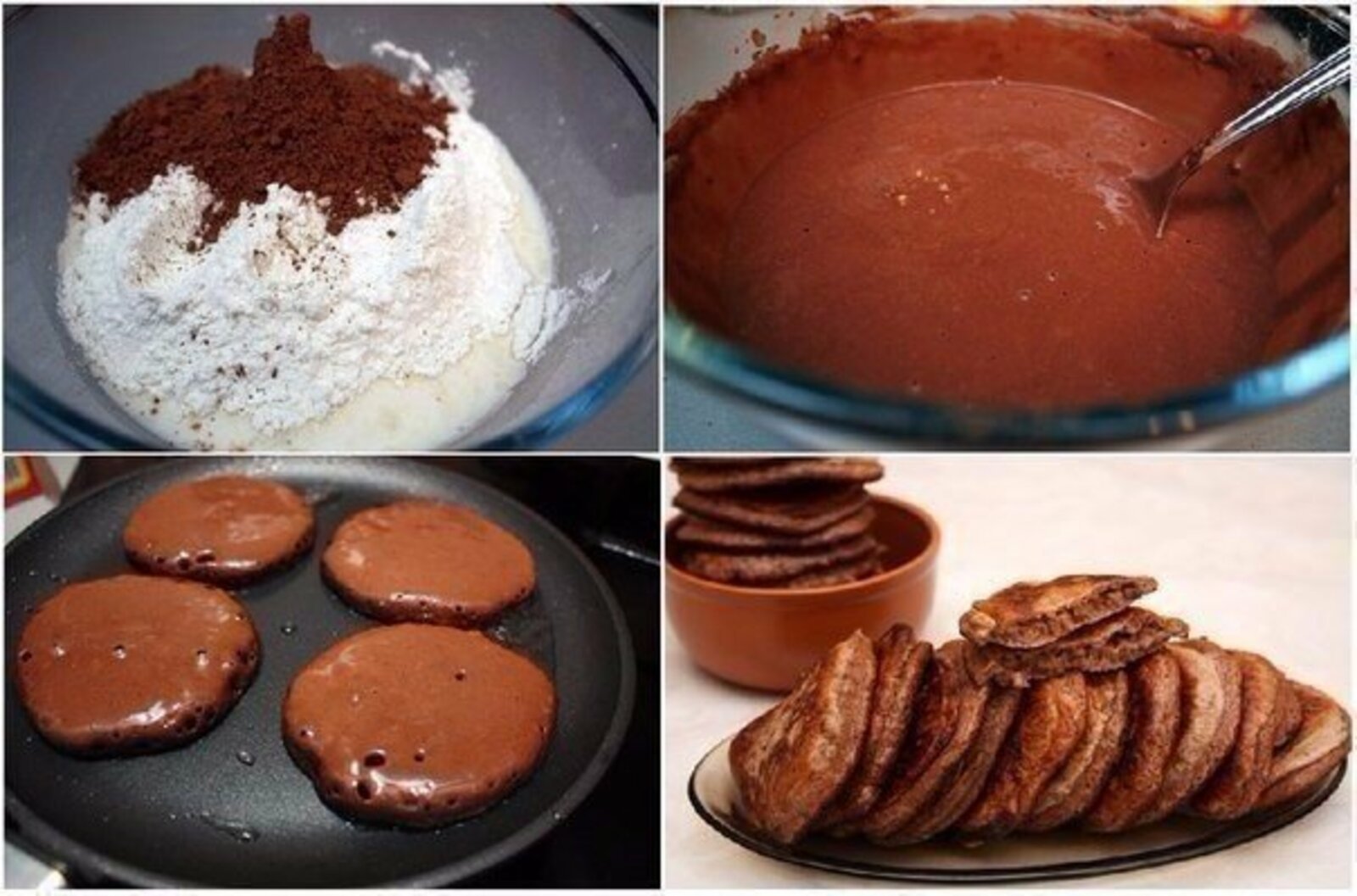 Простые блюда за 5 минут. Шоколадные оладушки. Оладьи с шоколадом. Сладкие оладушки с какао. Шоколадные оладушки на молоке.