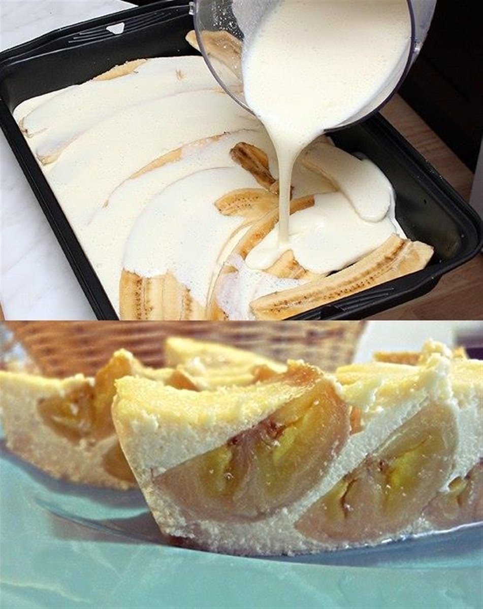 Банановый Флан пудинг