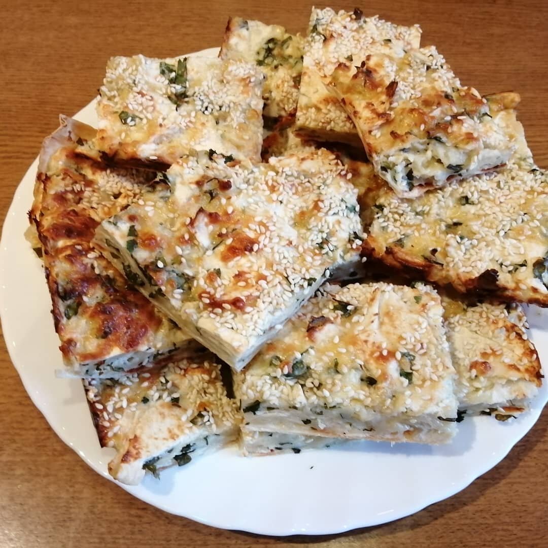 Штрудель с яблоками из лаваша