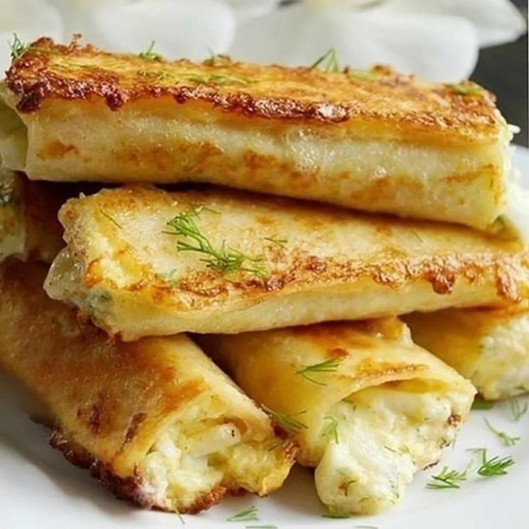 Штрудель с вишней из лаваша