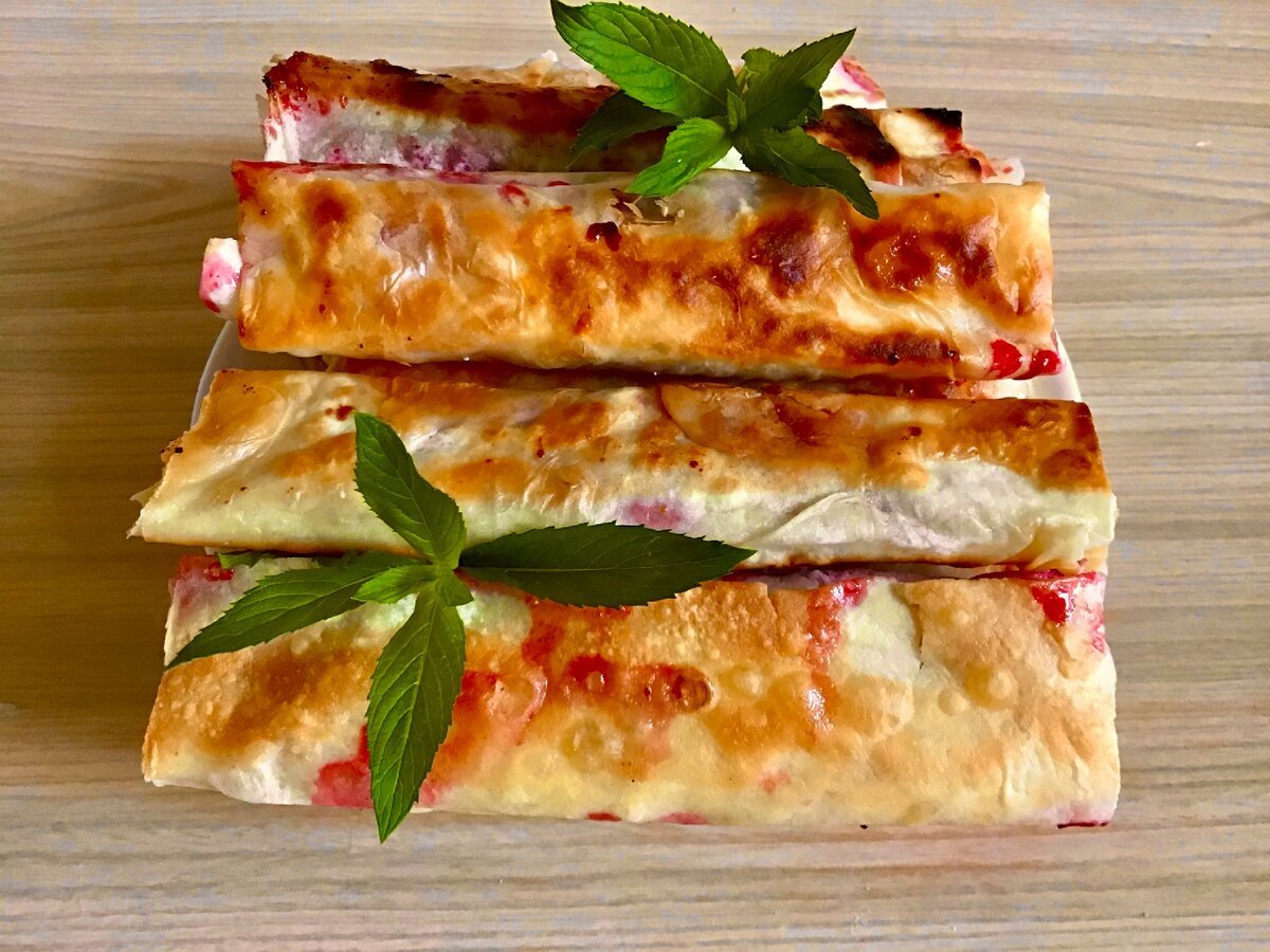 Сладкий завтрак из лаваша
