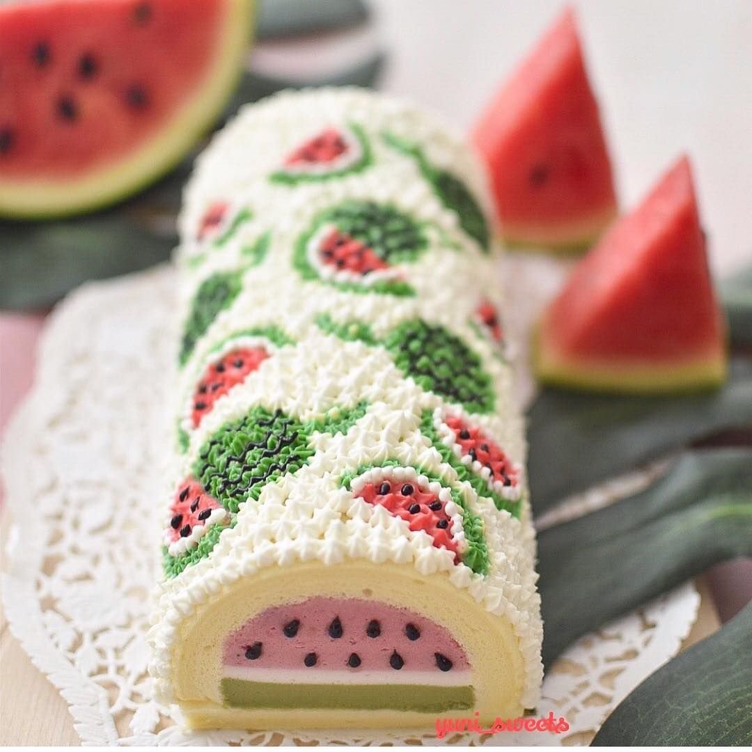 Десерт из арбуза