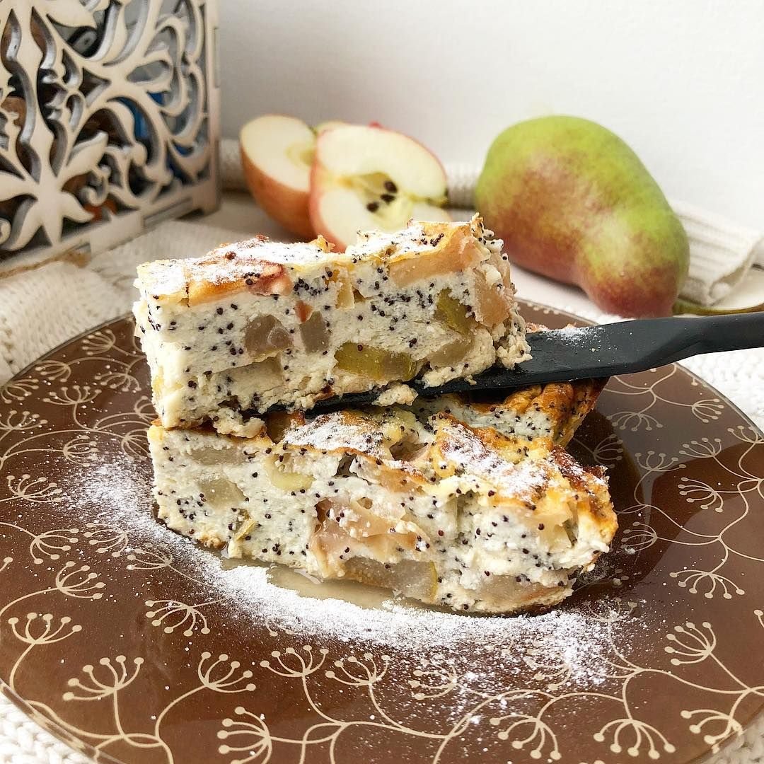 Запеканка с маком и творогом