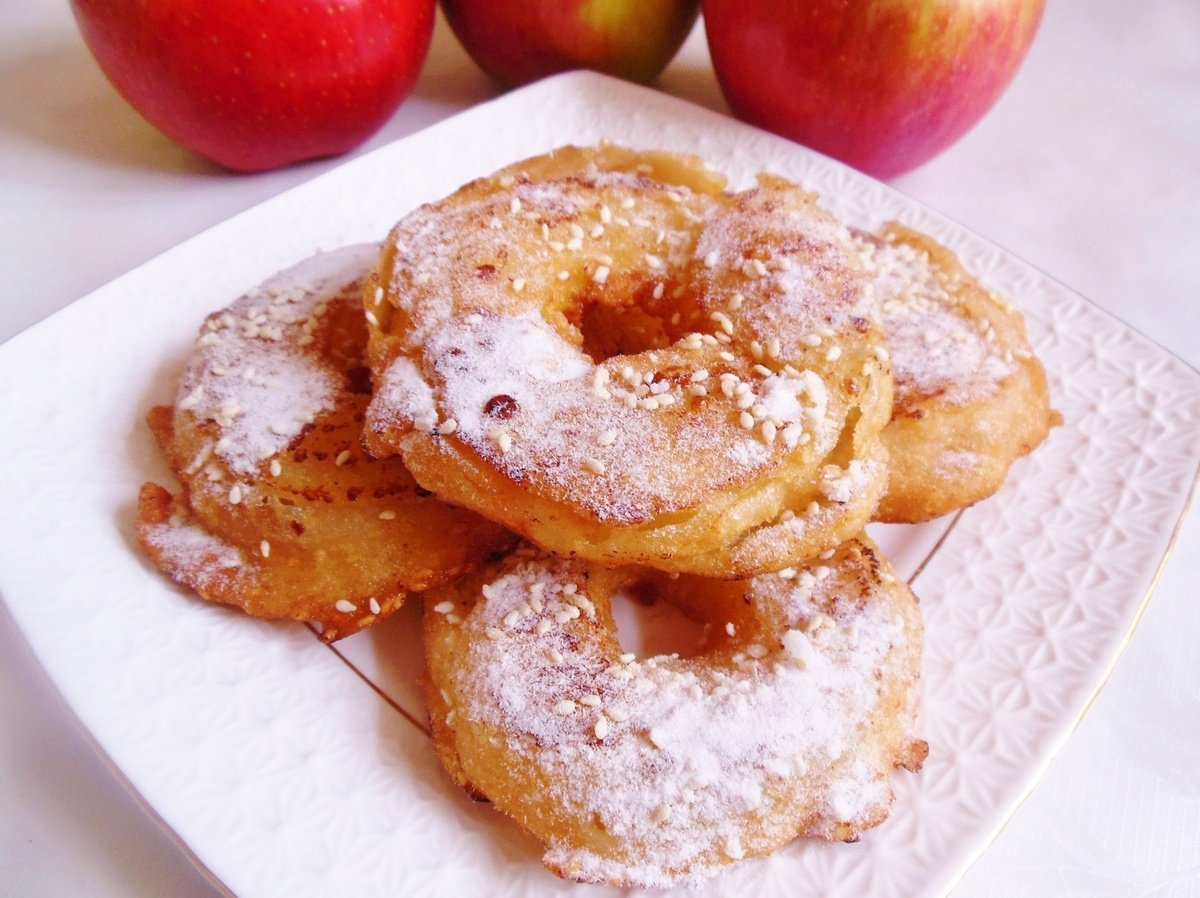 Яблоки в кляре