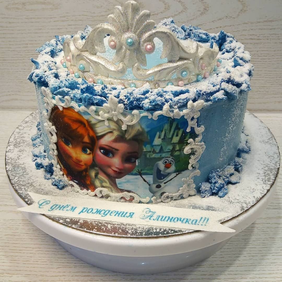 Торт Эльза с короной