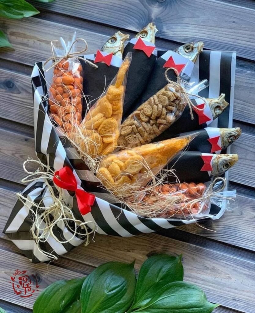 Подарок из пива и рыбы