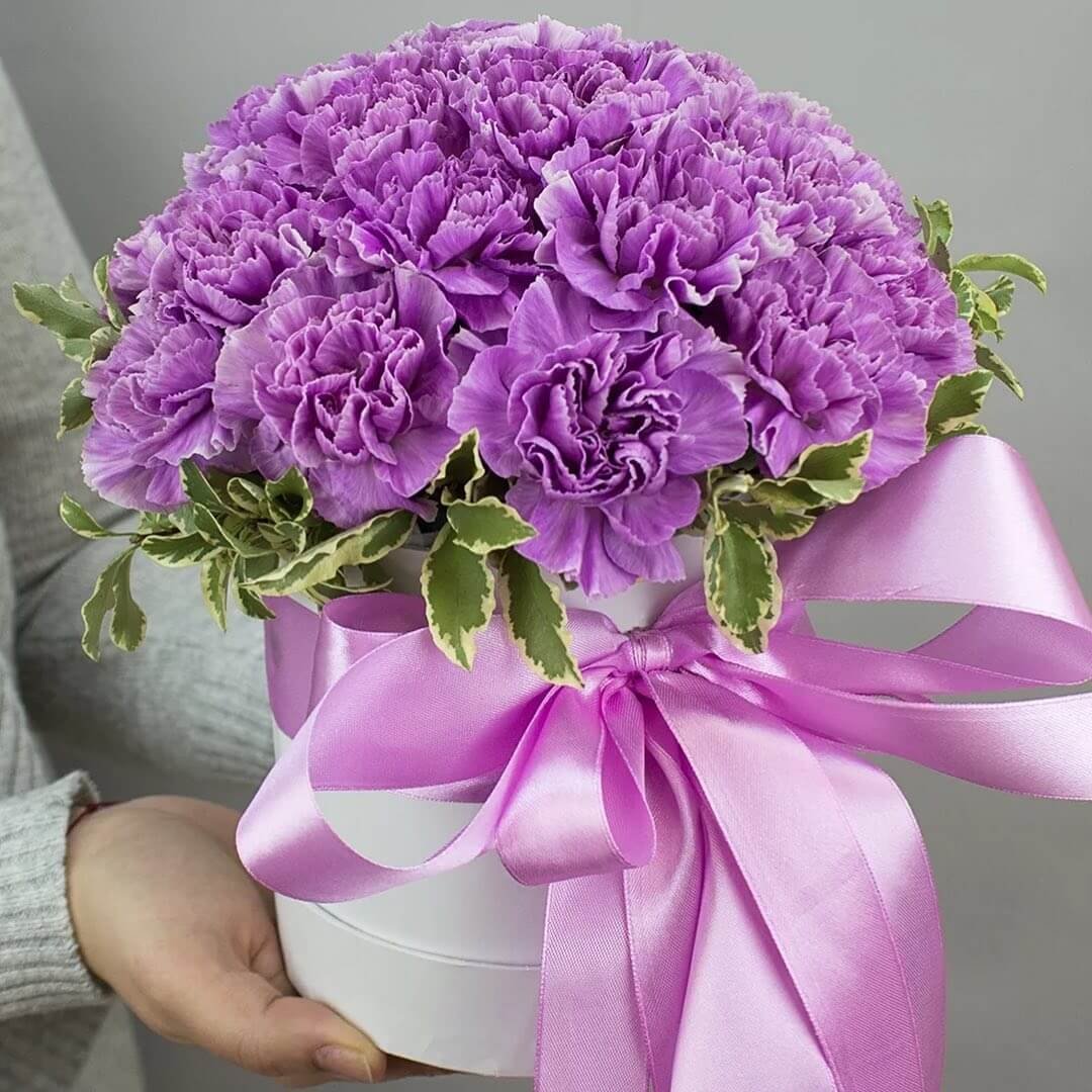 25 Кустовых гвоздик микс