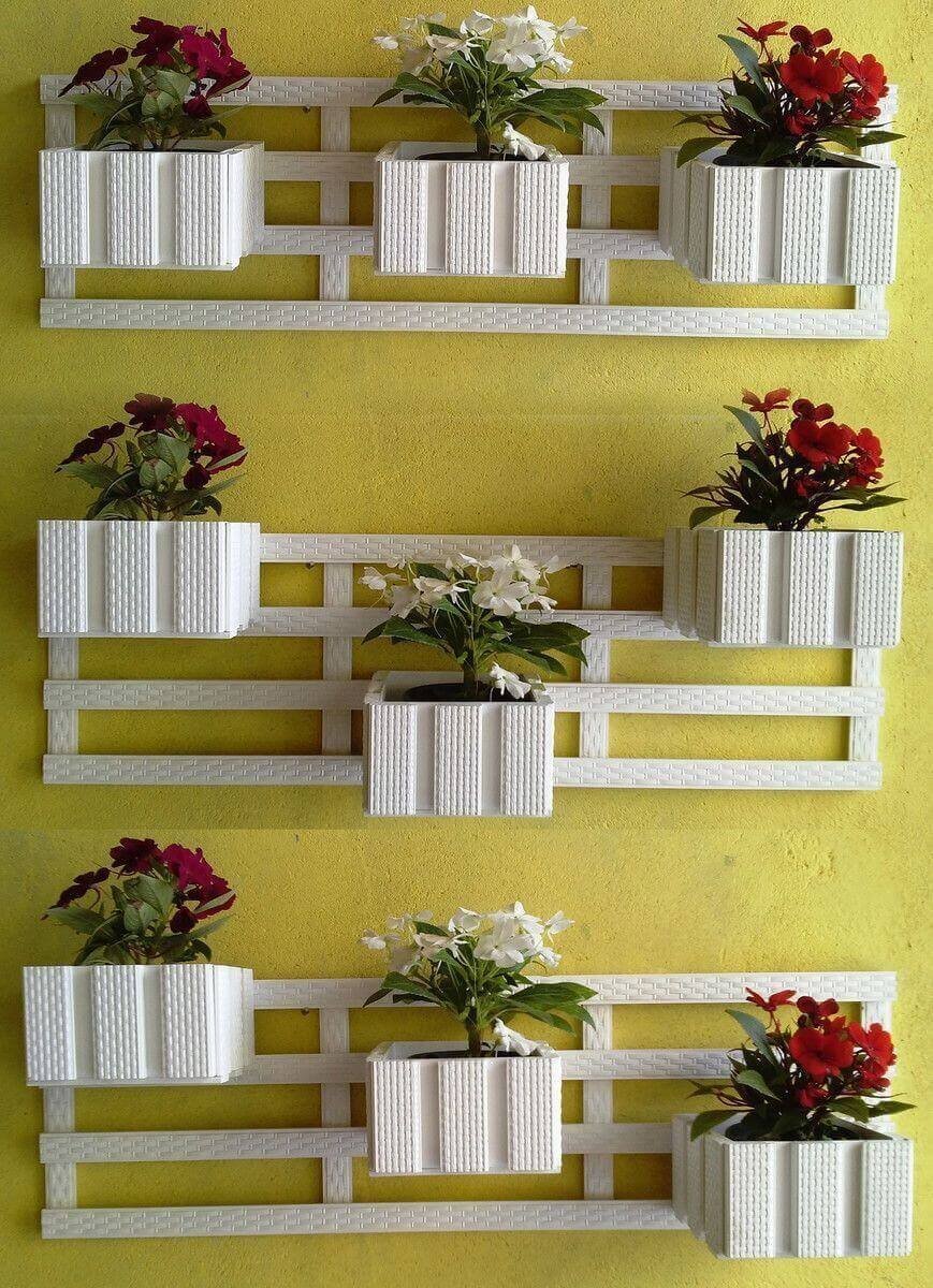 Кашпо для цветов угловое на стену