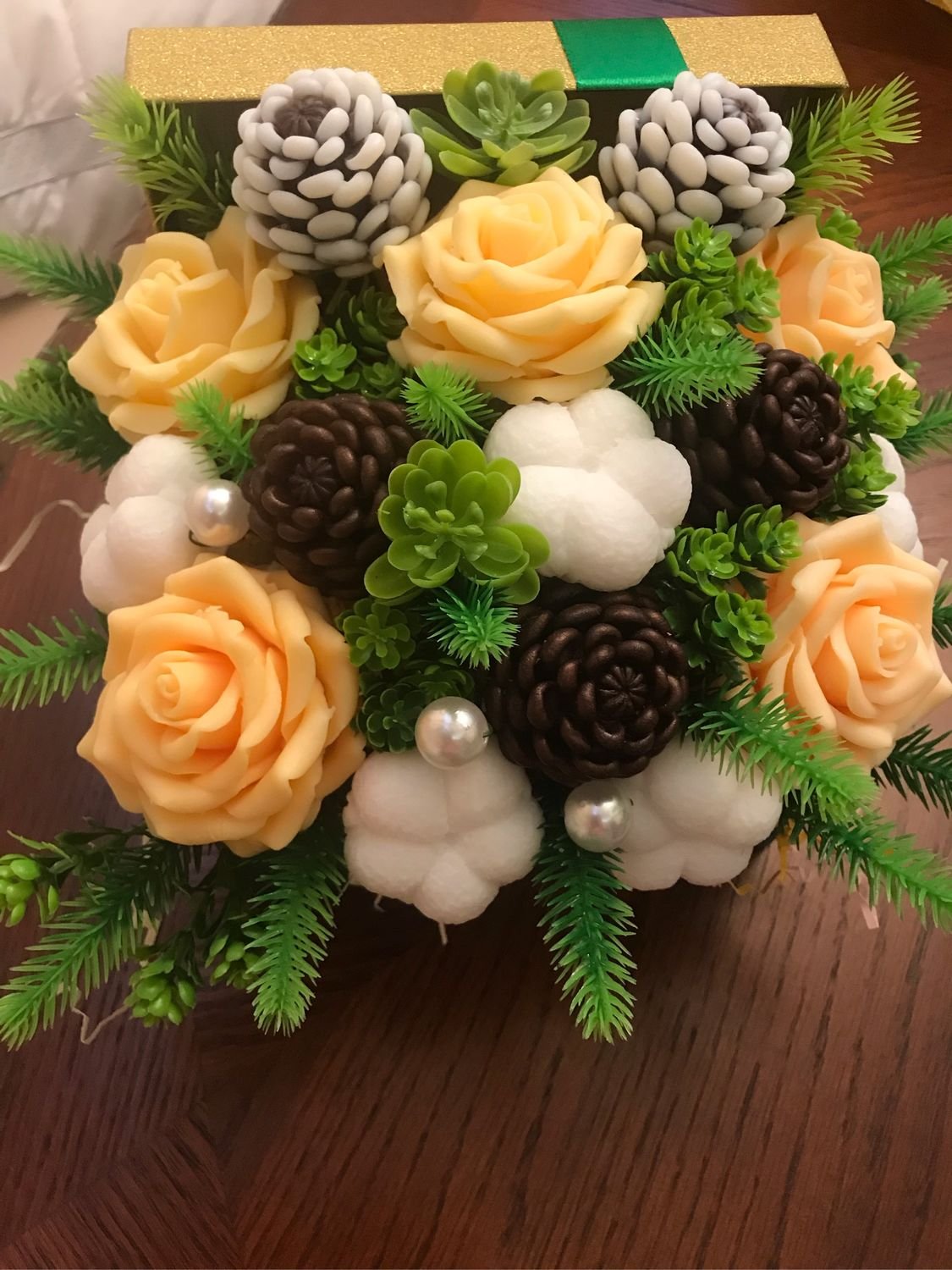 Букет из мыльных роз