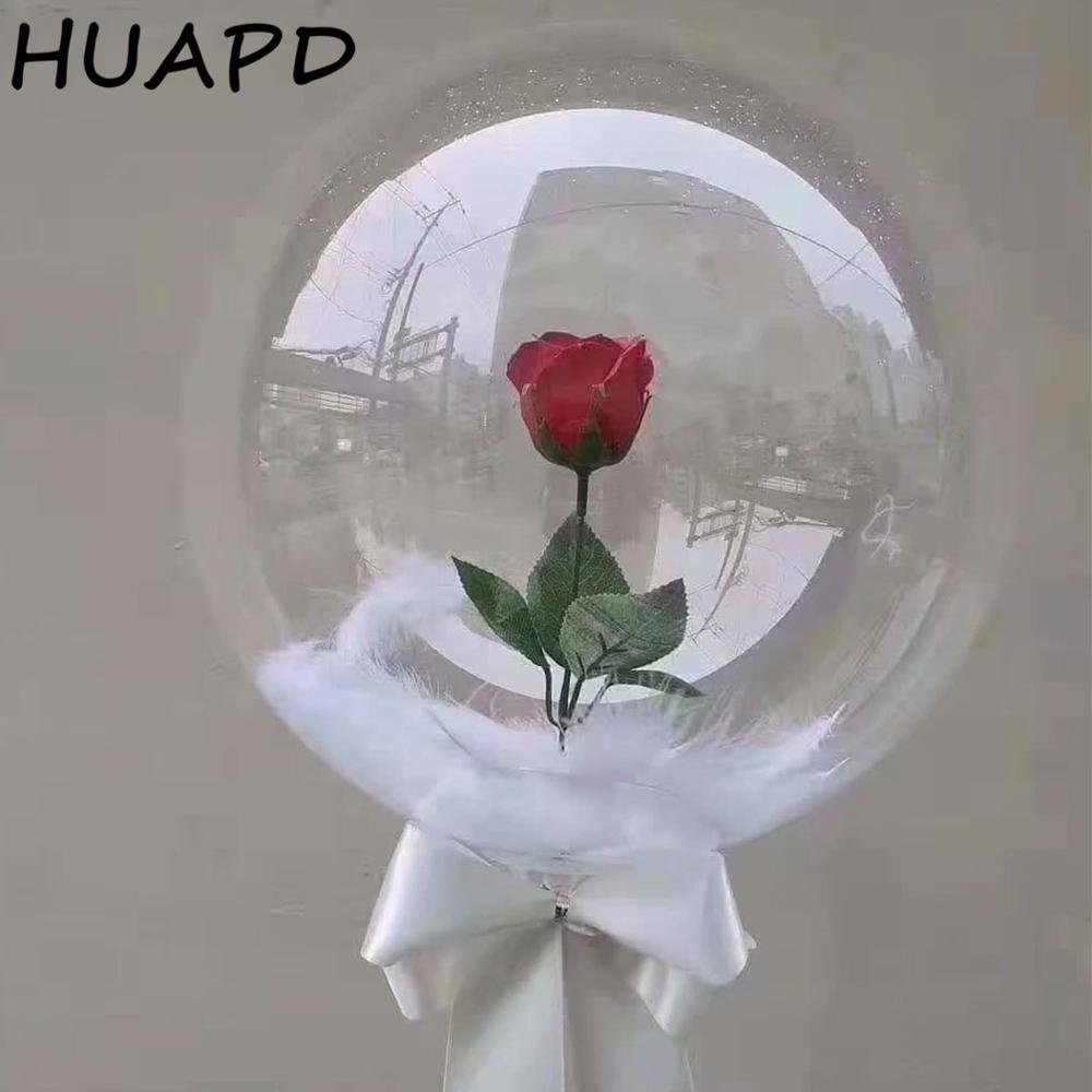 Живая роза в шаре Баблс
