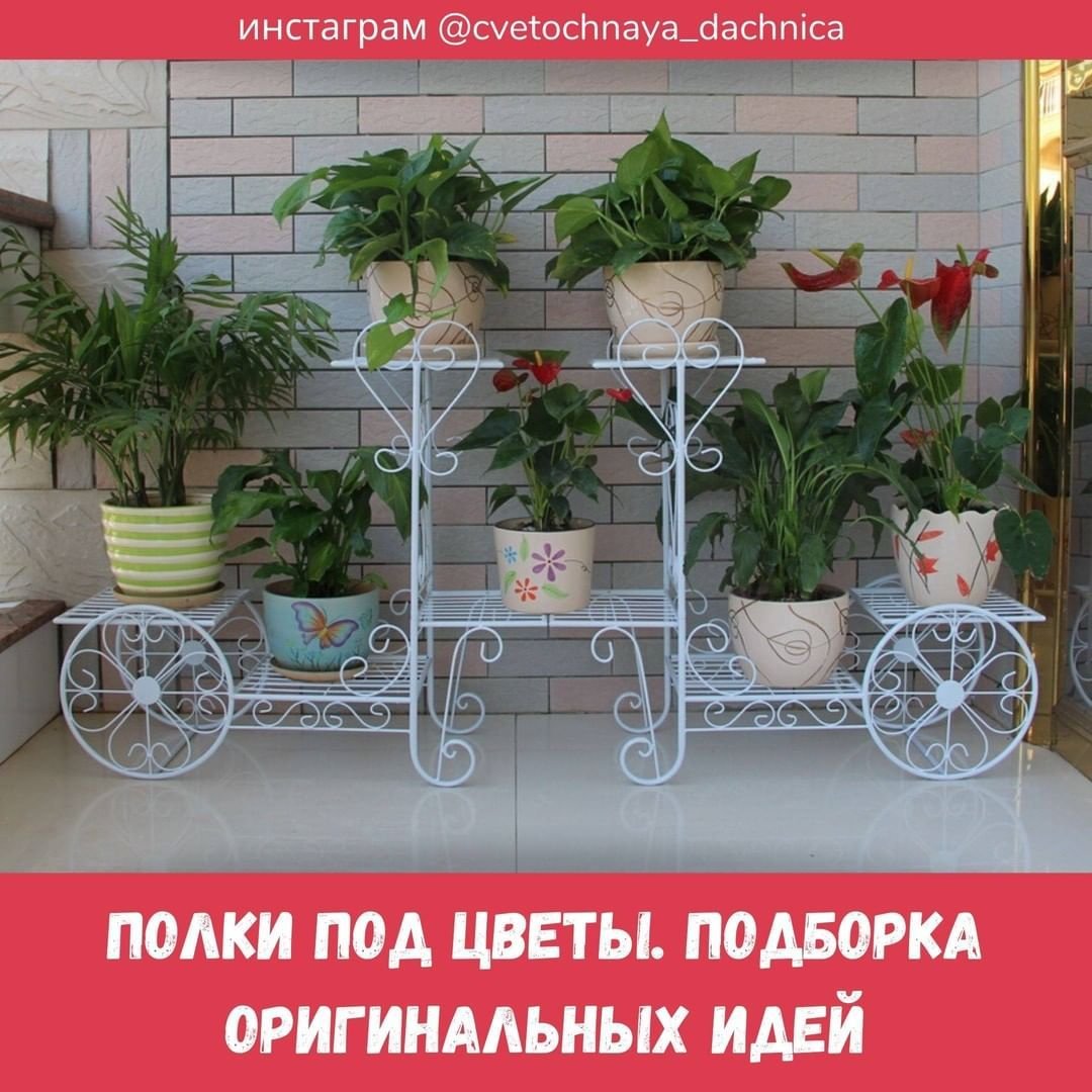 Скамейка для комнатных цветов на улице