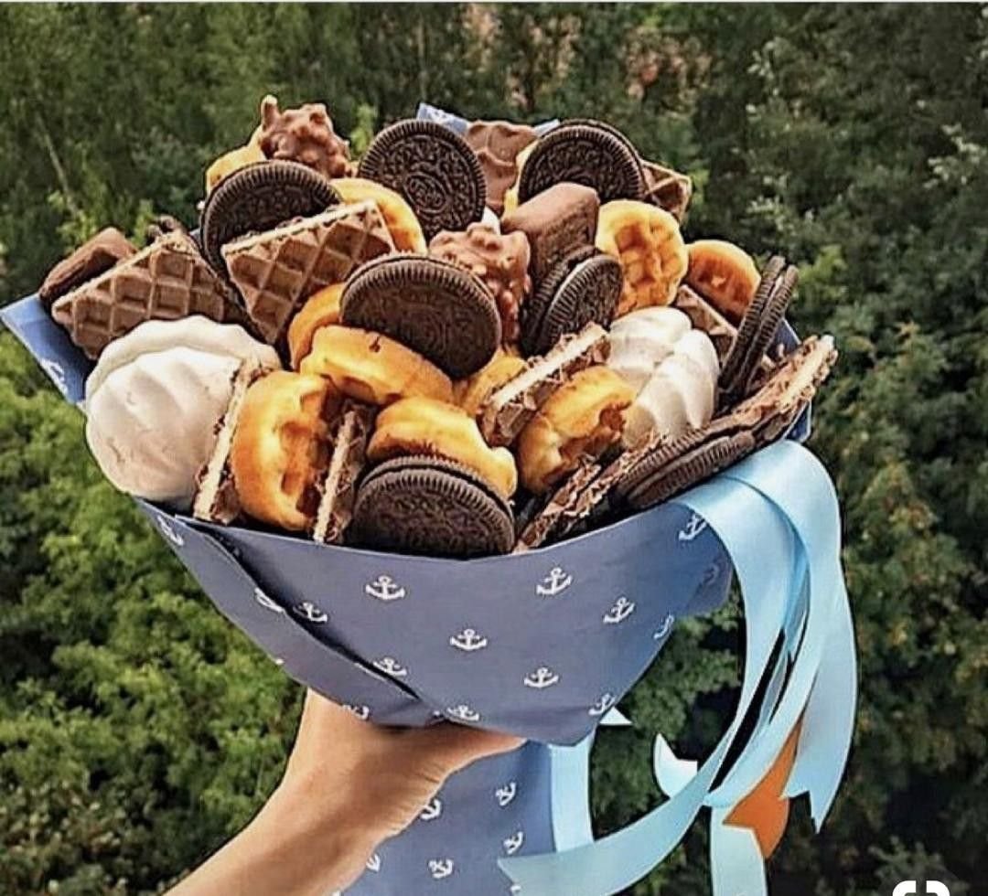 Необычные букеты из печенья