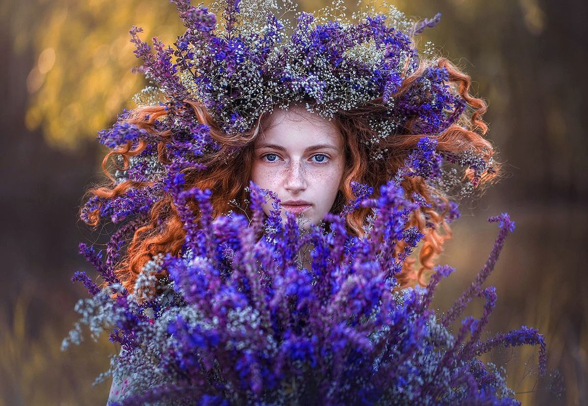 Фотосессия в цветах