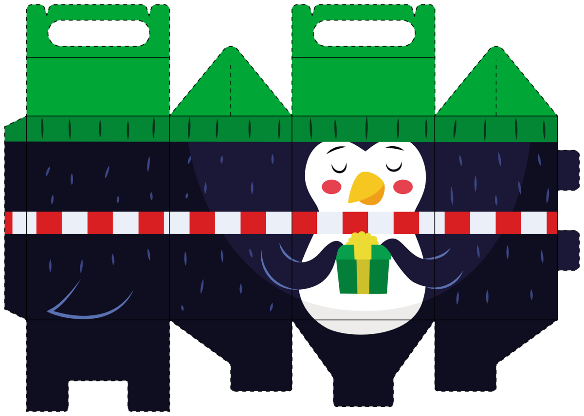Новогодние коробки картонные
