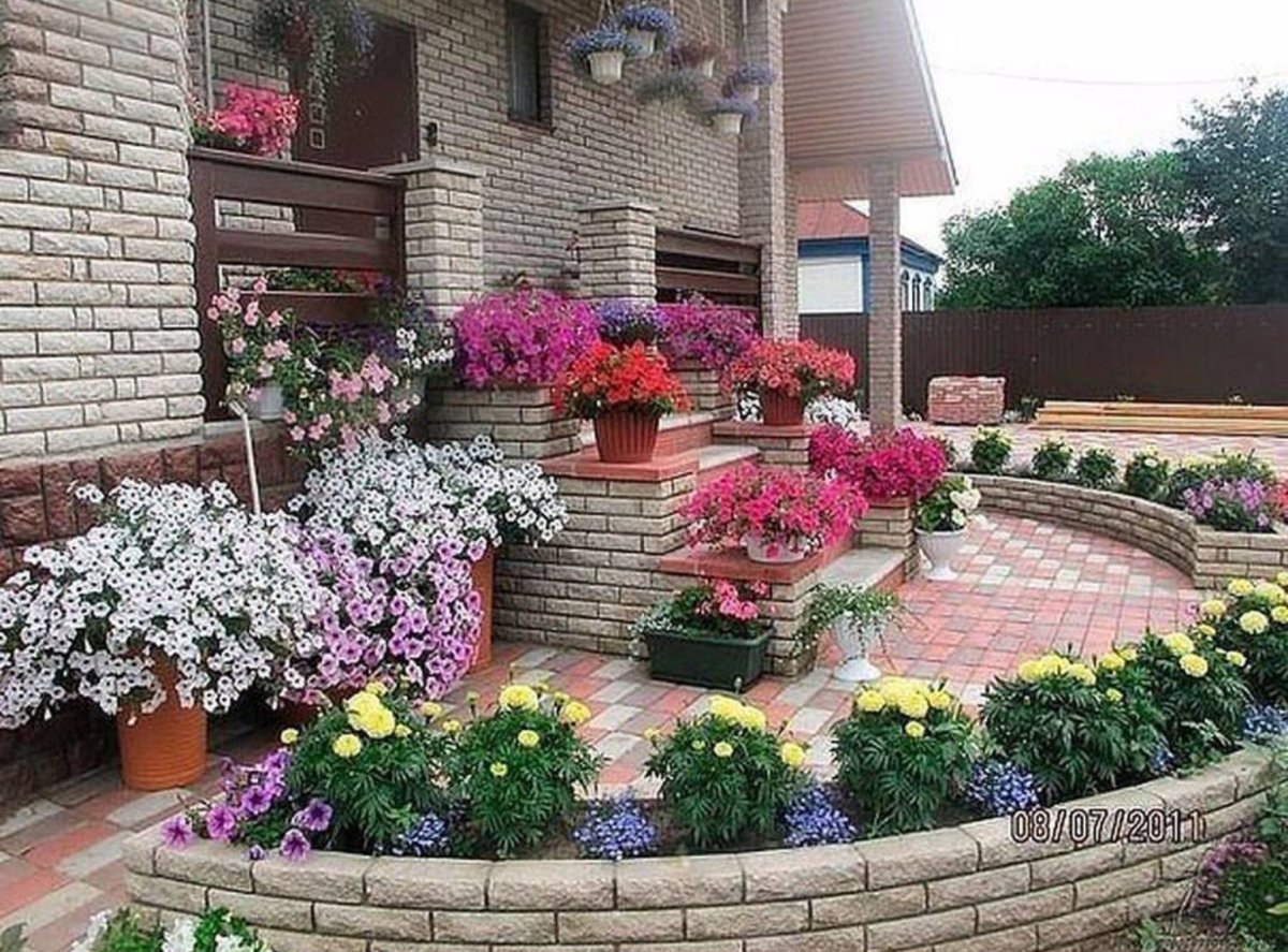 Красивые цветники