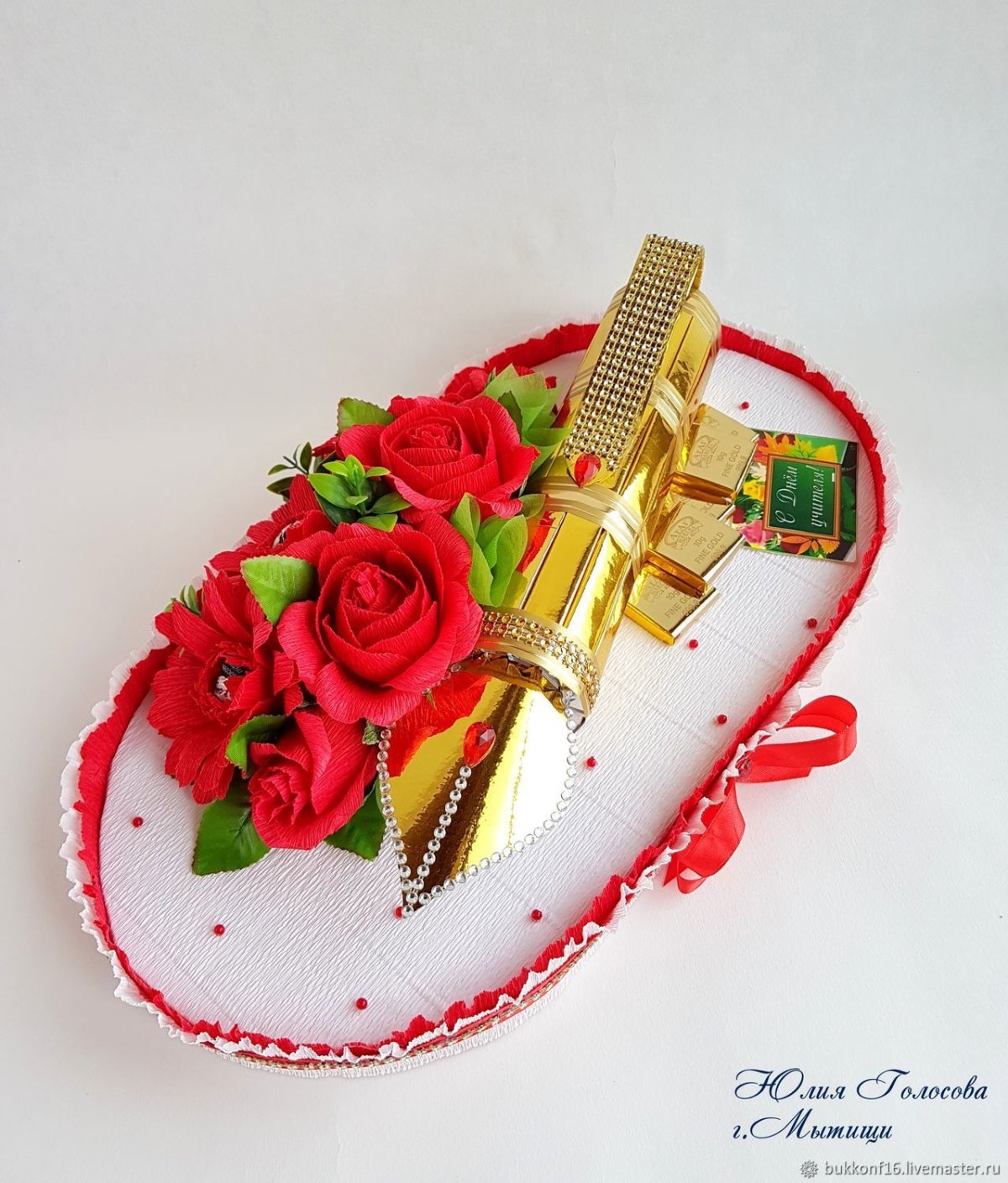 Ручка из конфет