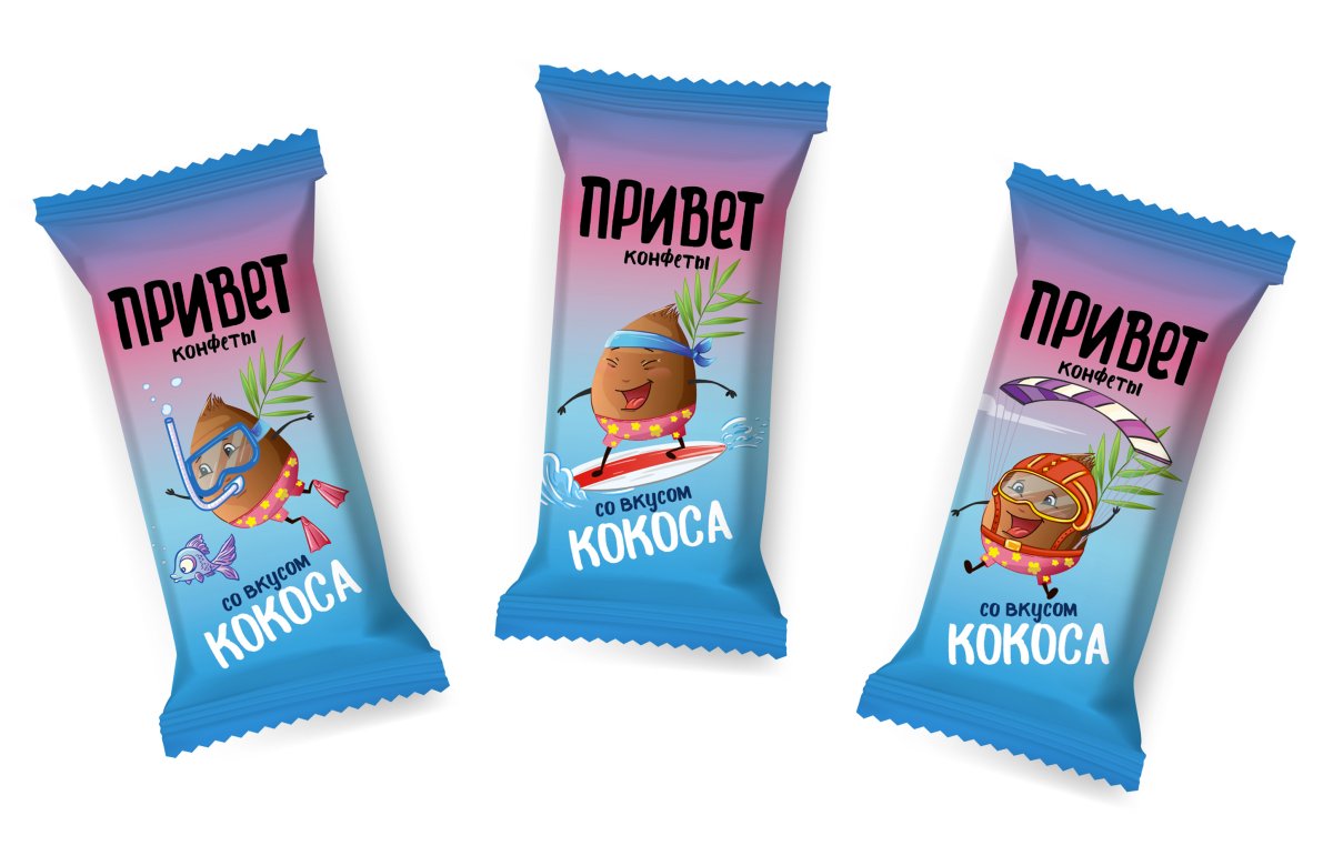 Вафельные конфеты му-му