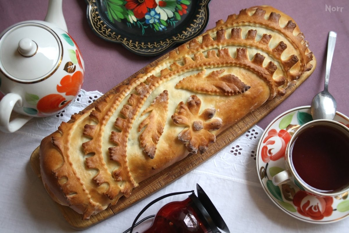 Кулебяка украшение