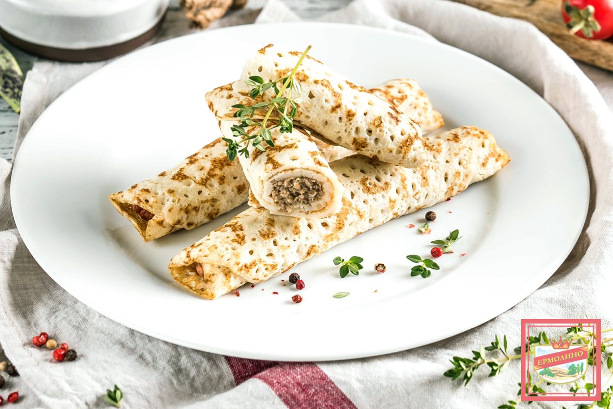 Кружевные блины с начинкой