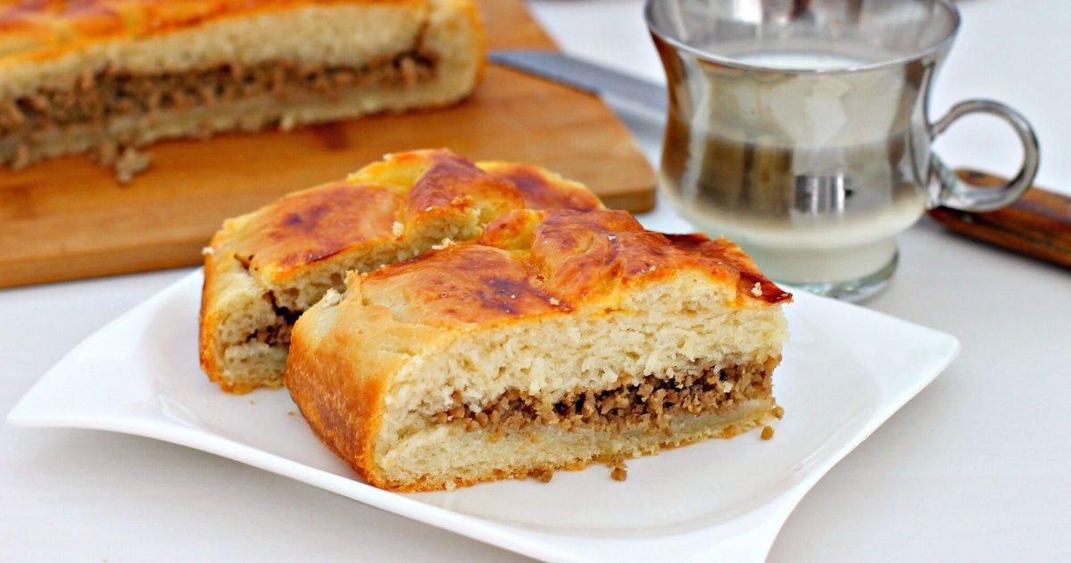 Аппетитный пирог с мясом