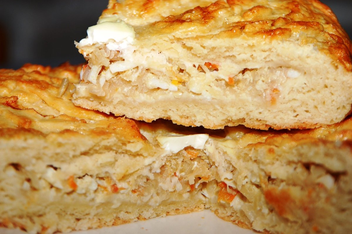 Кухня наизнанку заливной пирог с капустой