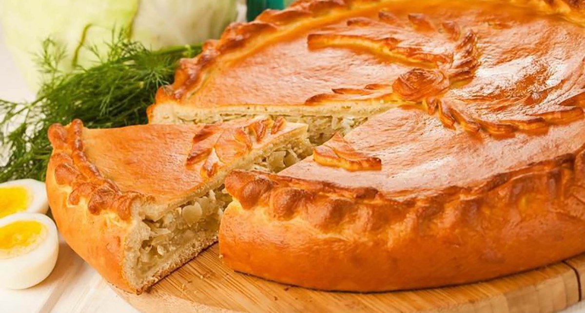 Пирог из лаваша с капустой в духовке