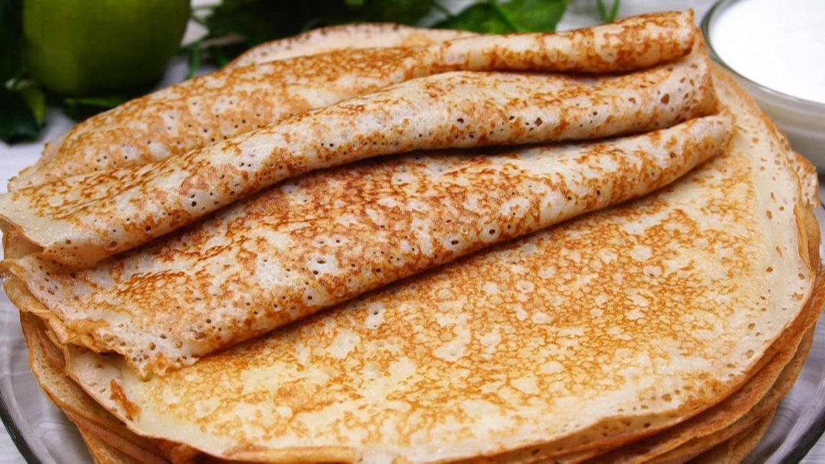 Толстые блинчики на кефире